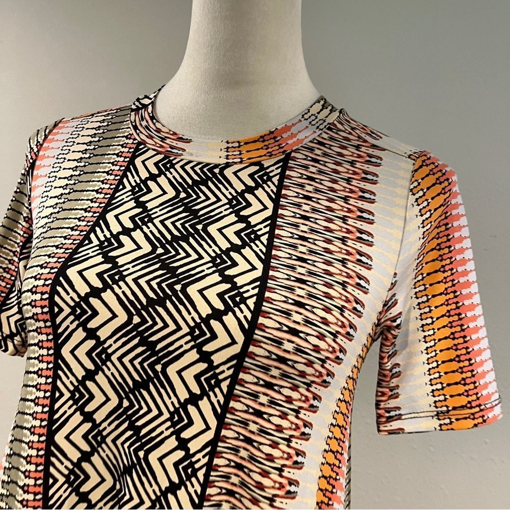 BCBGeneration Multicolor Geometric Pattern short … - image 2